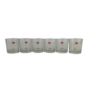 Juego de 6 vasos de gas móviles Flying Pegasus vintage de cóctel de 7 oz MCM - Imagen 1 de 13