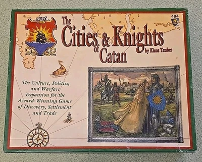 卡坦城市与骑士扩展 Mayfair 游戏 494 年 2003 完整 — 第 1/4 张图片