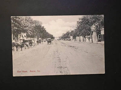 BOERNE TEXAS TX MAIN STREET circa 1907 Great, unused condition - Image 1 of 3