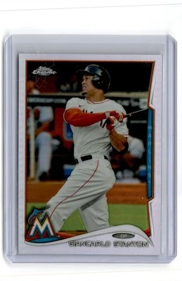 2014 Topps Chrome Refractor Giancarlo Stanton Miami Marlins #173 - Image 1 of 2