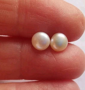 Orecchini a perno in argento sterling VERE PERLE. R17K - Foto 1 di 2