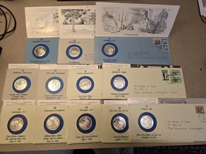 Lot of 12 1 oz silver medals, Westport (CT) Collectors Society 1975-1976 - Picture 1 of 6
