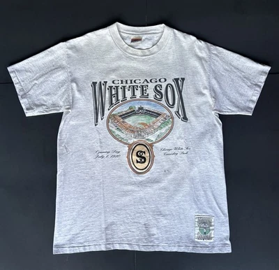 Colección Cooperstown Vintage Años 90 Nuez moscada Chicago White Sox XL EE. UU. Puntada única Foto 1 de 4