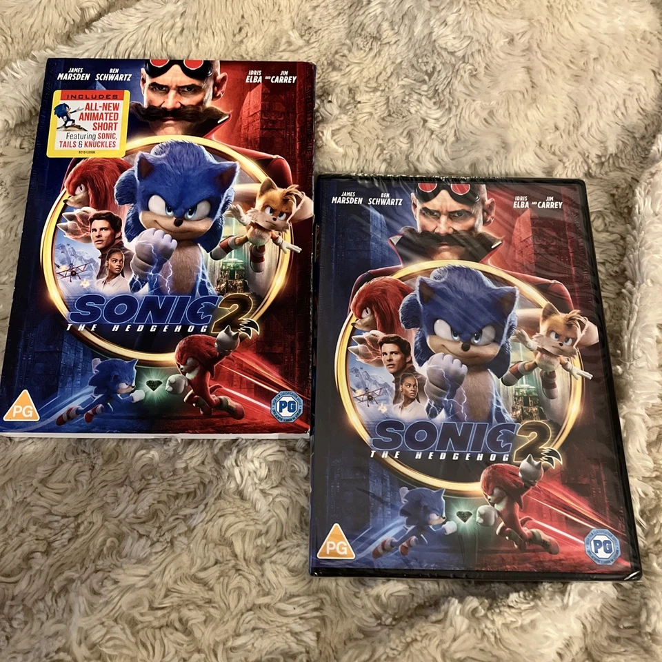 Sonic the Hedgehog 2 DVD (2022) Jim Carrey Brand New Sealed with slipcover  - Image 1 of 1