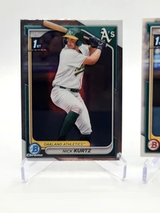 Bowman Draft 2024 cromo Nick Kurtz 1er cromo y 1ª base - Imagen 1 de 6