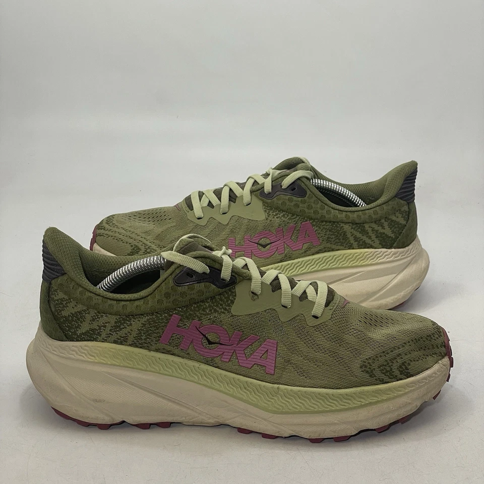 Hoka Challenger ATR 7  Green Shoes Women Size 8 Trail Outdoor Running Sneakers - Image 1 of 4