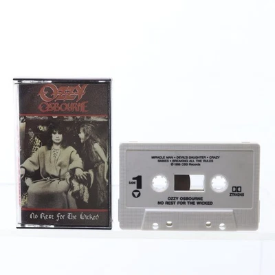 OZZY OSBOURNE NO REST FOR THE WICKED Cassette Tape 1988 - Image 1 of 2