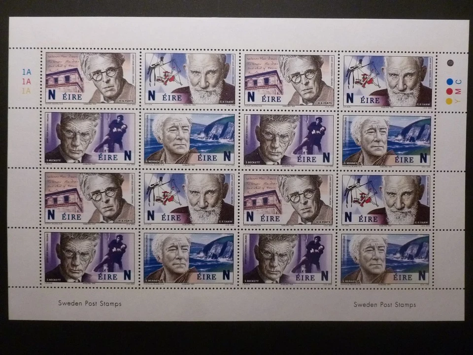 2004 Vencedores do Prêmio Nobel folha completa de 16 valores 'N', gato #1579a, muito bom estado e sem marca de charneira. - Imagem 1 de 1