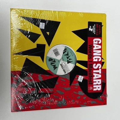 GANG STARR WORDS I MANIFEST 12" WILD PITCH WPT-1002 HIP HOP REISSUE SHRINK - Imagem 1 de 4