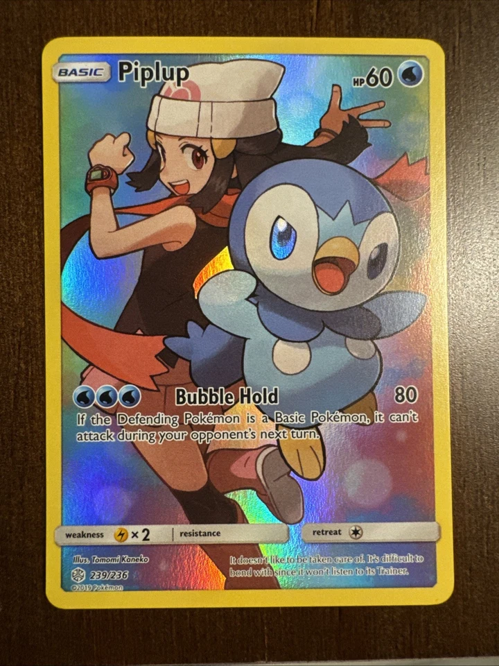 Piplup (Secret) 239/236 Sm-Cosmic Eclipse Holo - Image 1 of 2