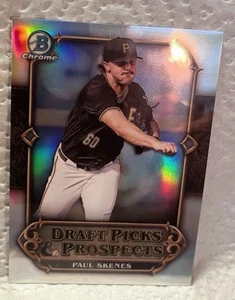 2023 PAUL SKENES 🏆 CHROME Refractor🔥 BOWMAN DPP-1 CY YOUNG ? ⭐️ /250 - Picture 1 of 2
