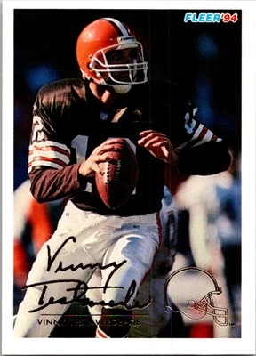Vinny Testaverde 1994 Fleer #104 Cleveland Browns - Image 1 of 2