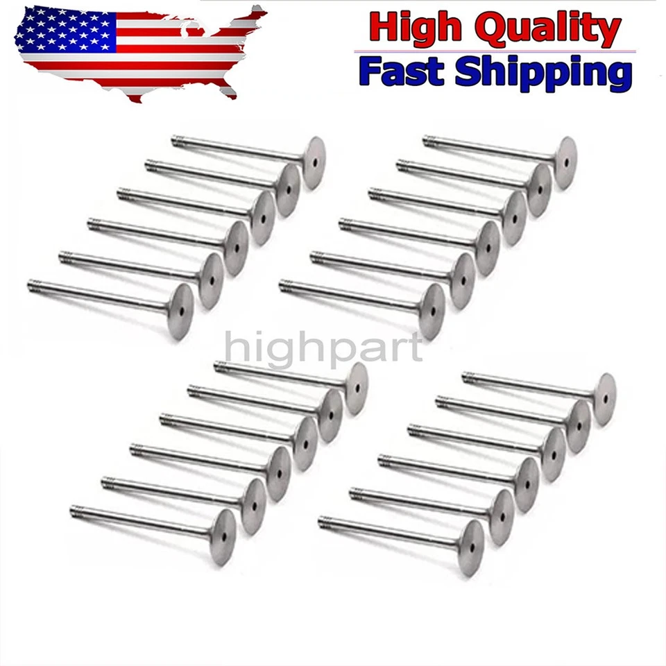 24X For BMW 325i 330Ci E46 E60 M52 M54 Engine Inlet & Outlet Valves Set 2.5 3.0 - Image 1 of 3