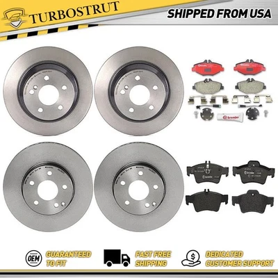 OE Brembo Front Rear Brake Rotors Pads Kit For 2003-2009 Mercedes-Benz E320 - Image 1 of 4