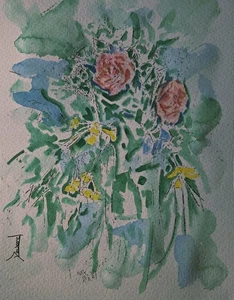 ORIGINAL Floral Watercolor  painting  - Picture 1 of 1