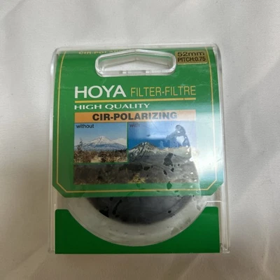 Hoya 52mm Circular Polarizing Pitch .75 Unopened Box, Box has Discoloration - Image 1 of 3