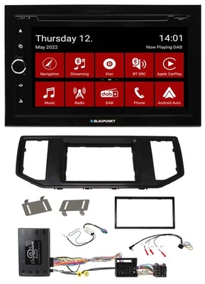 Blaupunkt Lenkrad DVD Bluetooth DAB 2DIN USB Autoradio für VW Crafter MAN TGE In - Bild 1 von 4