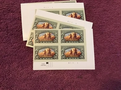 Scott #3854 37 Cent Lewis and Clark Bicentennial Plate Block of 4 USPS - Image 1 of 2