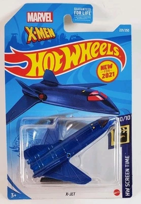 Hot Wheels - X-Jet Blue HW Screen Time 10/10 X-Men - Image 1 of 2