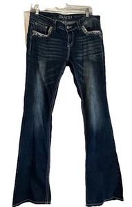 Grace In LA Jeans, Women's Size 30, Denim, Bootcut, Beads Pockets Distressed - Picture 1 of 21