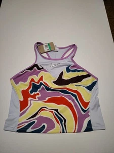 Nike Damen XL Court Dri Fit Slam Tennis Tank Top Neu mit Etikett DR6856-532 Neu mit Etikett - Bild 1 von 14