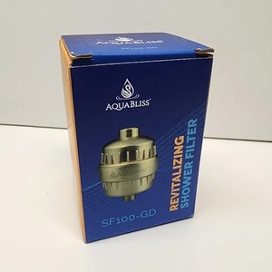 Aquabliss Gold Shower Filter - Reduces Dry Skin Dandruff Eczema - Picture 1 of 4