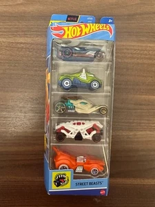Paquete de 5 juguetes nuevos Hot Wheels Street Beasts - Imagen 1 de 3