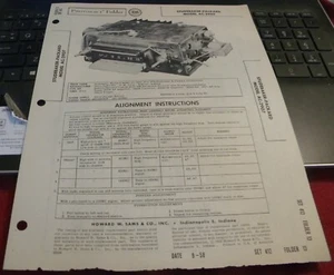 STUDEBAKER AM AUTOMOBILE RECEIVER MODEL: AC-2907 (SAMS PHOTOFACT 412-13) - Imagen 1 de 1