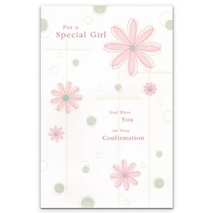 Religious CONFIRMATION Card FOR GIRL, Special PSALM 128:2 American Greetings +✉ - Picture 1 of 5