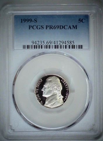 1999-S 5C Jefferson Nickel PCGS PR69DCAM  23stt0601 Cover