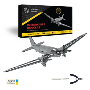 DC-3 BEMERKENSWERTE DOUGLAS Flugzeuge mechanisches modell - Bild 1 von 12