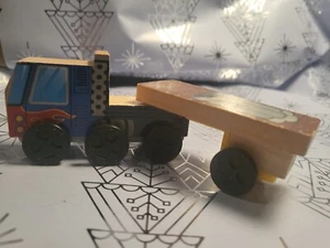 Brio Wood Toy Semi Truck And Trailer Thomas the train compatible - Picture 1 of 18