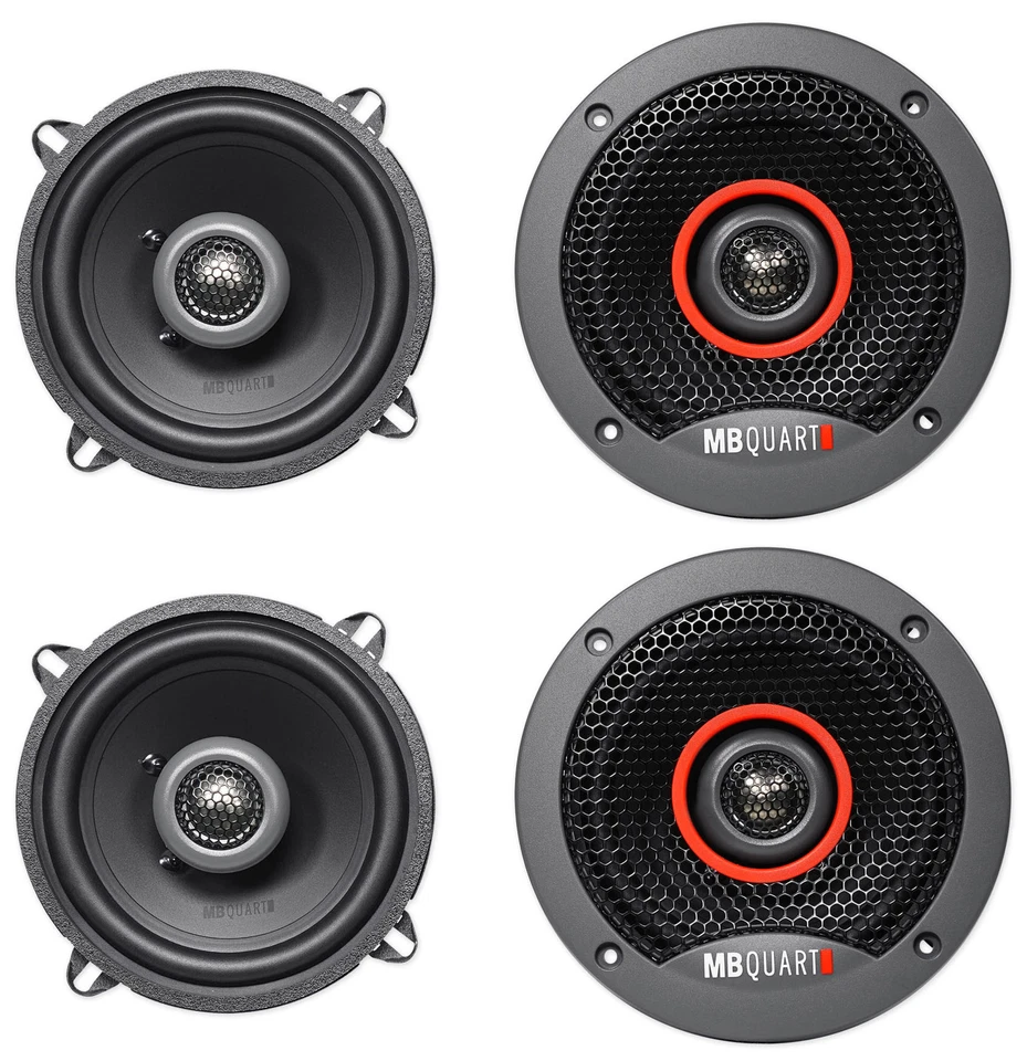 (4) MB QUART FKB113 5.25" 180 Watt Car Audio Coaxial Speakers - Image 1 of 4