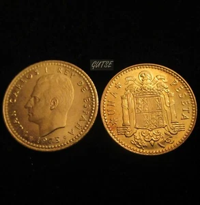 *GUTSE* 1 PESETA 1975*19-80, SIN CIRCULAR. - Imagen 1 de 1