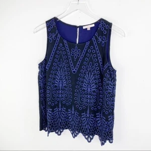 Skies Are Tanktop blau marine Spitze Gr. S - Bild 1 von 11