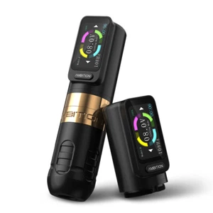 Ambition Wireless Tattoo Maschine 2400mAh Touch Battery Pen Straight Rod Drive   - Picture 1 of 21