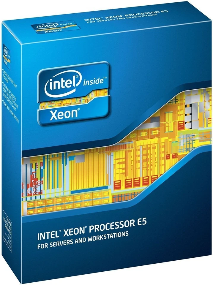 Procesador Intel Xeon ocho núcleos E5-2680 2,7 GHz 8,0 GT/s 20 MB LGA2011 sin ventilador Foto 1 de 1