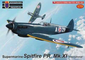 1/72 WW2 Fighter : Supermarine Spitfire PR.MK.XI  [3x Options] #0293 :  KP MODEL - Picture 1 of 2