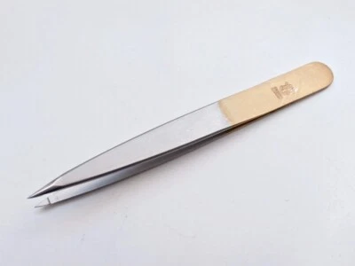 Tweezers Sliver Tweezers DOVO SOLINGEN TOP STAINLESS Splinter Tweezer 1/2 Gilded