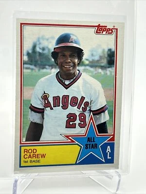 1983 年 Topps Rod Carew 棒球卡 #386 近乎完好-完好免运费 — 第 1/3 张图片