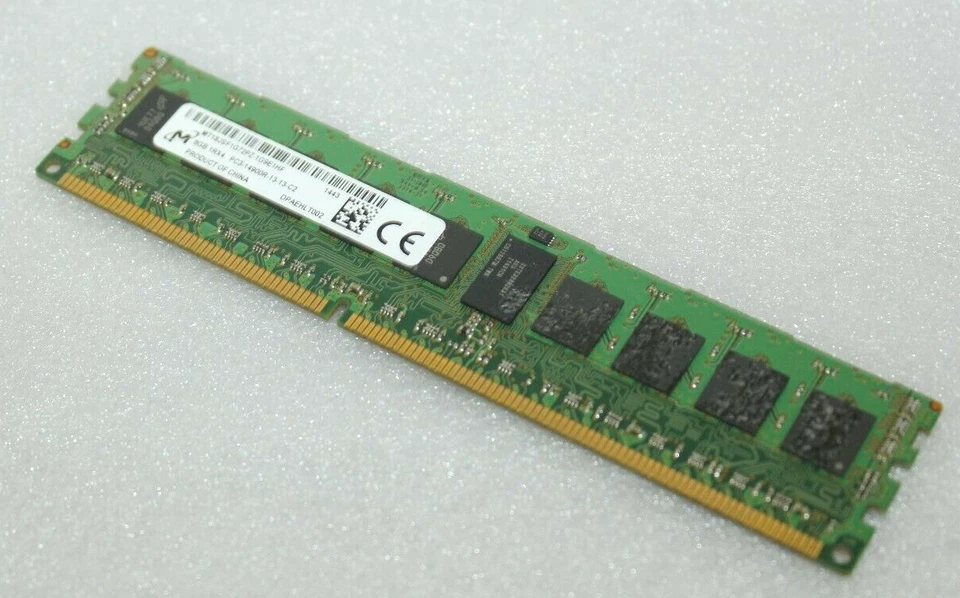 Micron 8GB 1Rx4 PC3-14900R DDR3 ECC Server Memory Ram MT18JSF1G72PZ-1G9E1HF - Image 1 of 1