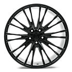 19 Inch 19X8.5 Axe Cf2 Gloss Black Wheels Rims 5X110 +40