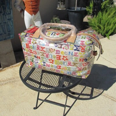 Large Dooney and & Bourke clear IT giant suitcase bag burke doodle luggage bourk - Image 1 of 4