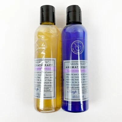 Bath & Body Works SET Aromatherapy Sleep Lavender Vanilla 4oz Body Lotion Wash - Image 1 of 4