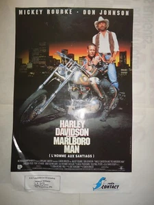 HARLEY DAVIDSON AND THE MALBORO MAN / MICKEY ROURKE + DON JOHNSON / F825 / Belgisches Poster - Bild 1 von 1