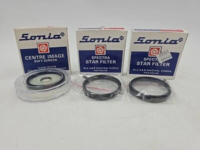 Sonia 49mm Spectra Star 4F Filter Rotate Mount Centre Image Soft Screen Lot Of 3 - Image 1 of 4