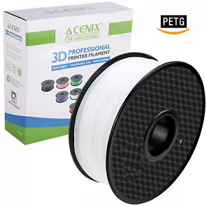 ACENIX? Transparent PETG 3D Printer Filament 1KG Spool Filament for 3D Printing - Picture 1 of 12