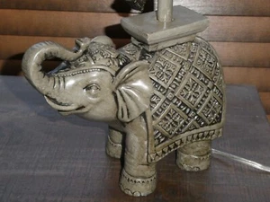 Better Homes And Gardens Elephant Lamp Table Ceramic Gray 19” X 10” - Picture 1 of 10