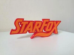 StarFox Logo Video Game Collectible Display Text Ornamental Memorabilia Nintendo - Picture 1 of 3