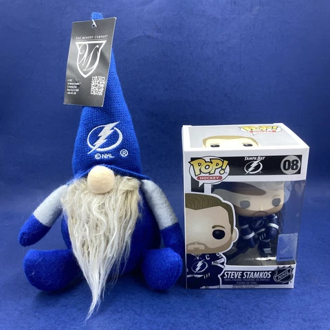 Lot of 2 Funko Pop! Hockey NHL Steven Stamkos #08 And Gnome Tampa Bay Lightning Cover